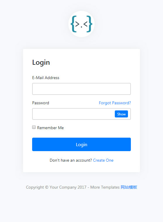 响应式登录注册和找回密码网站苹果CMS模板