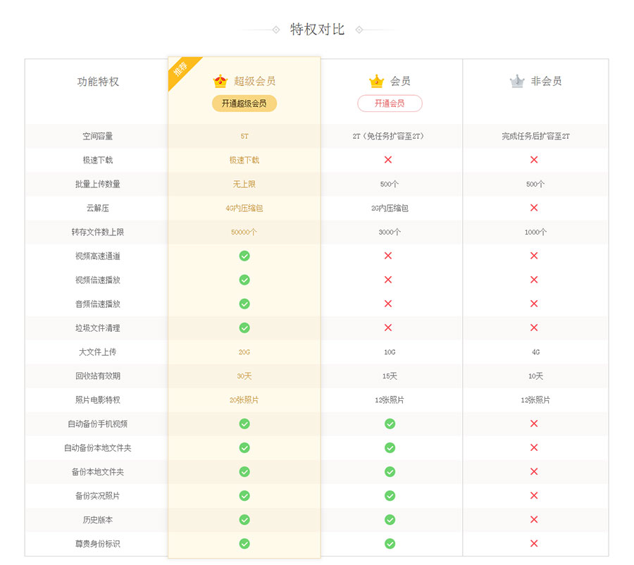 简单实用的网站会员等级特权对比网站苹果CMS模板